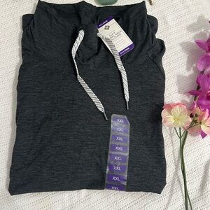 NWT Dark Gray Drawstring Pullover XXL